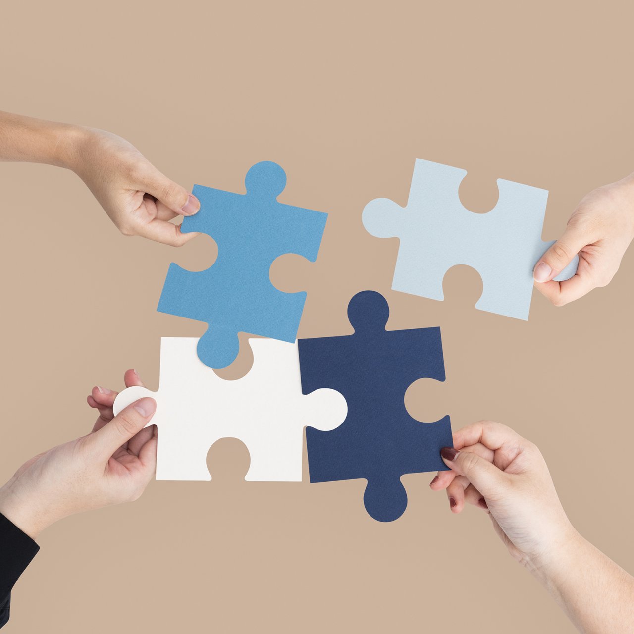 vier Arme, Puzzleteile